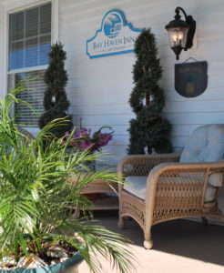 Front porch of Bay Haven Inn of Cape Charles