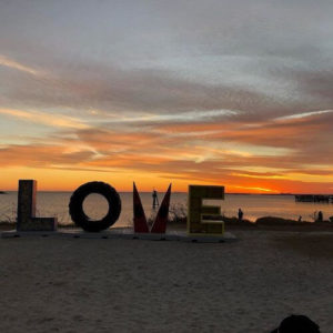 The LOVE sign in Cape Charles, VA