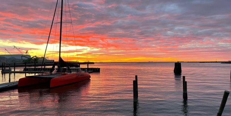 A sunset view from The Shanty Restaurant 